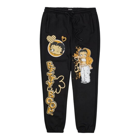 Betty Boop Cartoon 2 Piece Hoodie & Jogger Sweat Pants Set Women's - Picture 4 of 5